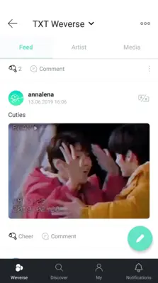 Weverse android App screenshot 4